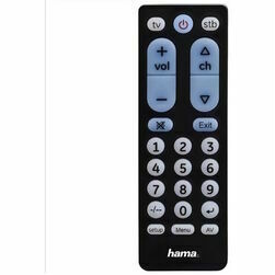 hama-universalais-ir-talvadibas-pults-2-in-1-lieli-apgaismotie-pogu-macitajs-melns