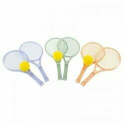 tenisa-komplekts-plastm-raketes-ar-mikstu-bumbinu-42-cm-5055-dazadas-krasas